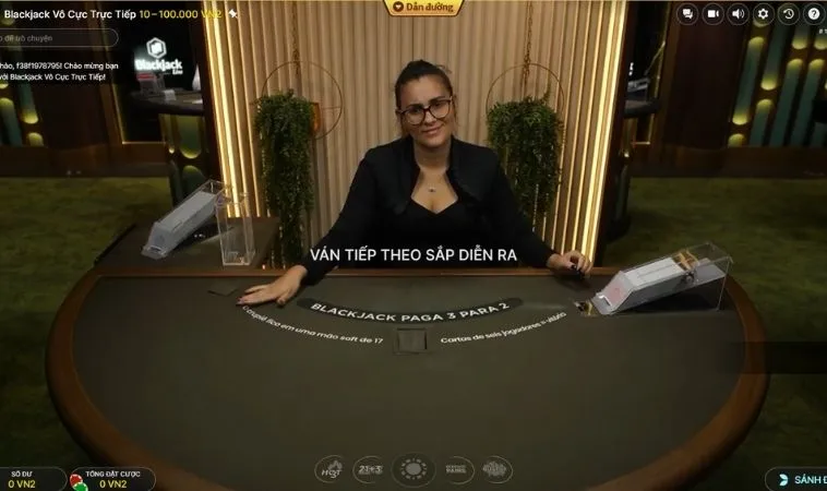 Bàn chơi Blackjack Tại SB365