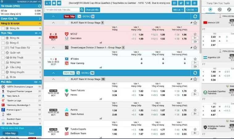 Thể Thao Điện Tử SB365